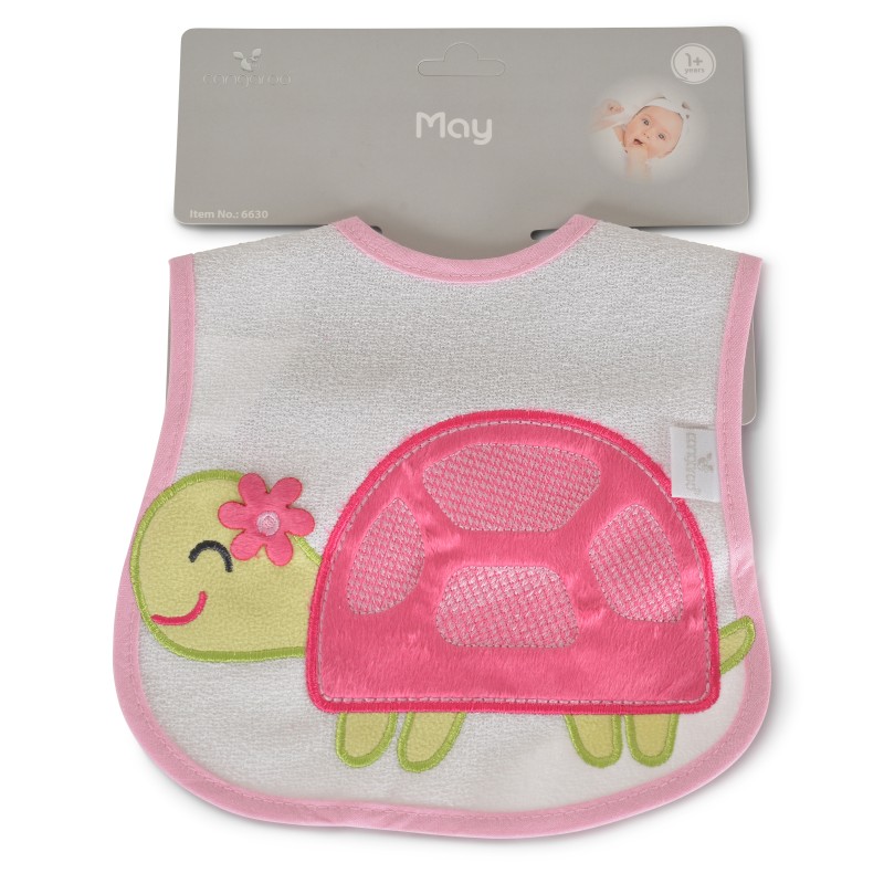 Baby bib May pink
