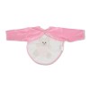 Baby bib with sleeves HUG ME, LITTLE BEAR pink 7666
