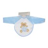 Baby bib with sleeves HUG ME, LITTLE BEAR blue 7666