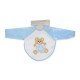 Baby bib with sleeves HUG ME, LITTLE BEAR blue 7666