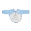 Baby bib with sleeves HUG ME, LITTLE BEAR blue 7666