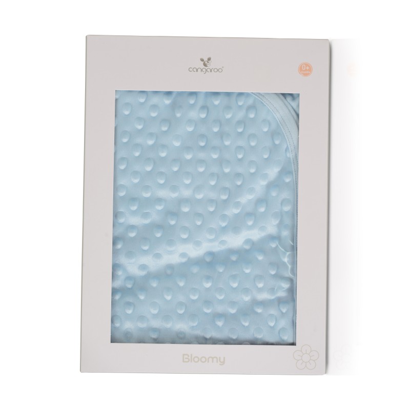 Baby blanket 80/90 cm Bloomy blue 6621
