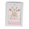 Baby blanket 90/100 cm Mum`s giraffe pink - 7689
