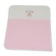 Baby blanket 90/100 cm Mum`s giraffe pink - 7689
