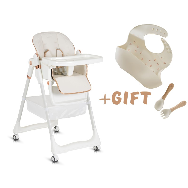 High chair with a gift Lindo white