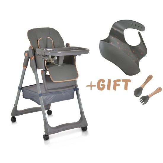 High chair with a gift Lindo grey High chair with a gift Lindo grey