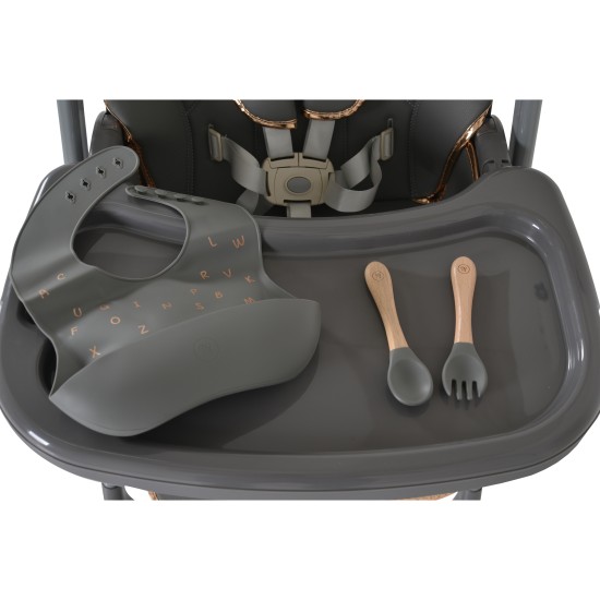 High chair with a gift Lindo grey High chair with a gift Lindo grey