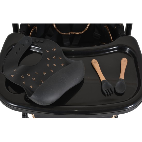 High chair with a gift Lindo black High chair with a gift Lindo black