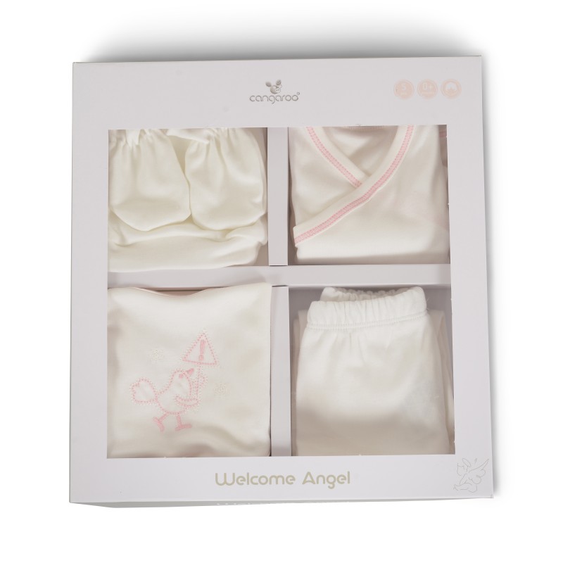Set for a newborn - Welcome little angel pink - 7757