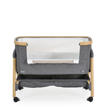Baby crib Amo dark grey