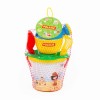 Polesie 0672 Small decorated bucket set, 5 pcs (Set No. 210)