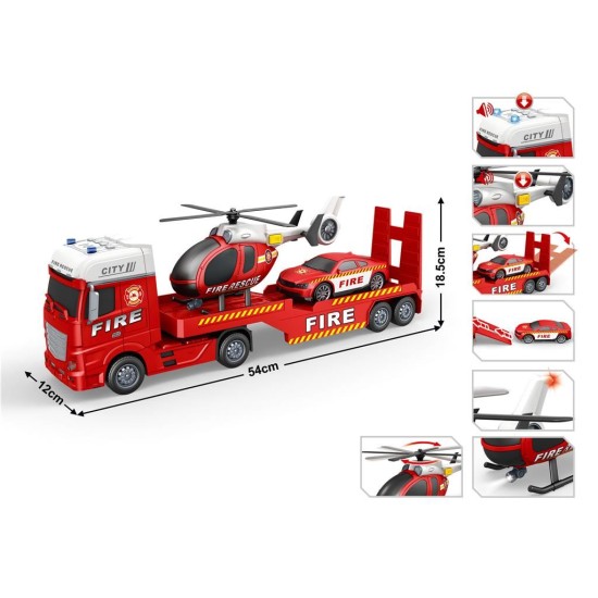 FIRE TRUCK WITH LIGHT AND SOUND - 666-67F FIRE TRUCK WITH LIGHT AND SOUND - 666-67F