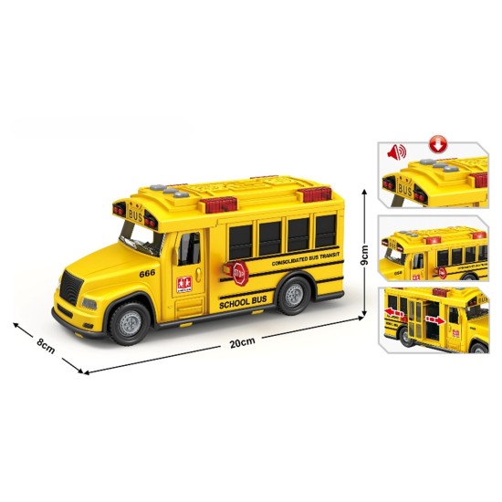 SCHOOL BUS WITH LIGHT&SOUND - 666-26Q SCHOOL BUS WITH LIGHT&SOUND - 666-26Q