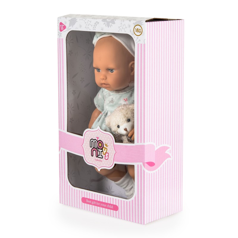 30cm. Doll with bear and nipple - LS1255