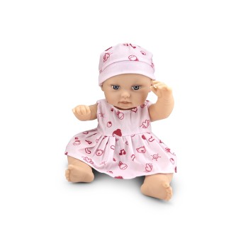 30 cm. Doll Lovely Baby Pink Dress - LS1255-7