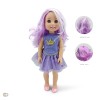 38 cm. Doll Fairy purple- LS1502-5