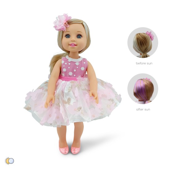 38 cm. Doll Fairy pink- LS1502-8 38 cm. Doll Fairy pink- LS1502-8