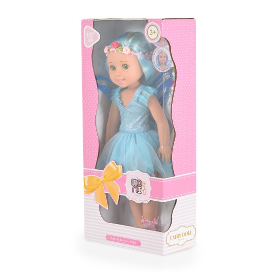 38 cm. Doll Fairy blue - LS1502-3 38 cm. Doll Fairy blue - LS1502-3
