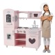 Wooden Play Kitchen- Pink 7268