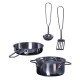Wooden Play Kitchen (with 4 cookware) 7251