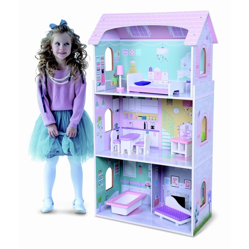 4121 Wooden doll house Anna 9 pcs