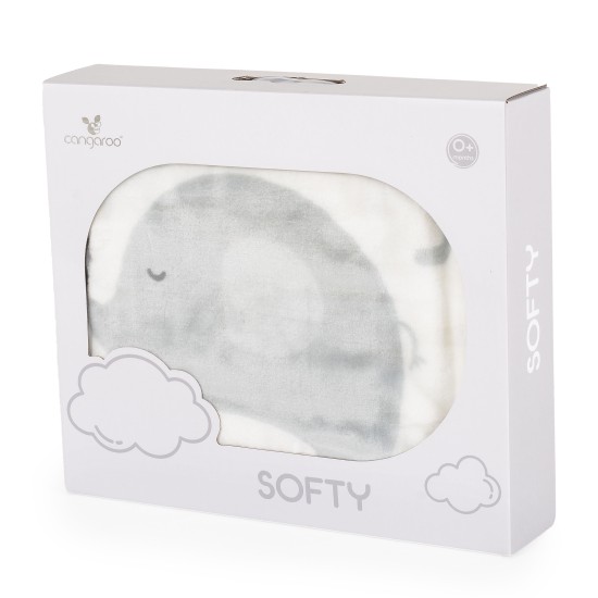 Baby blanket 110/140 Softy Wish upon a star white
