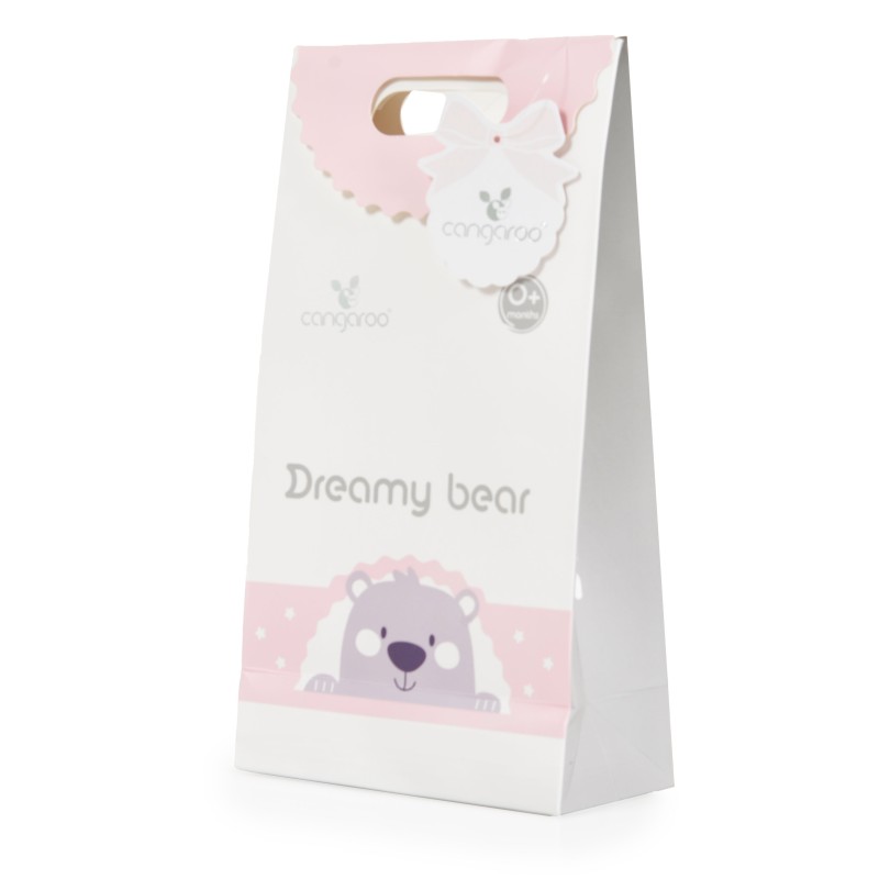 Baby blanket 75x100 cm Dreamy bear pink