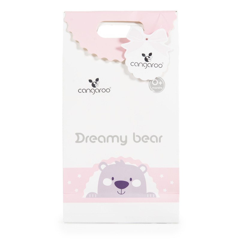 Baby blanket 75x100 cm Dreamy bear pink