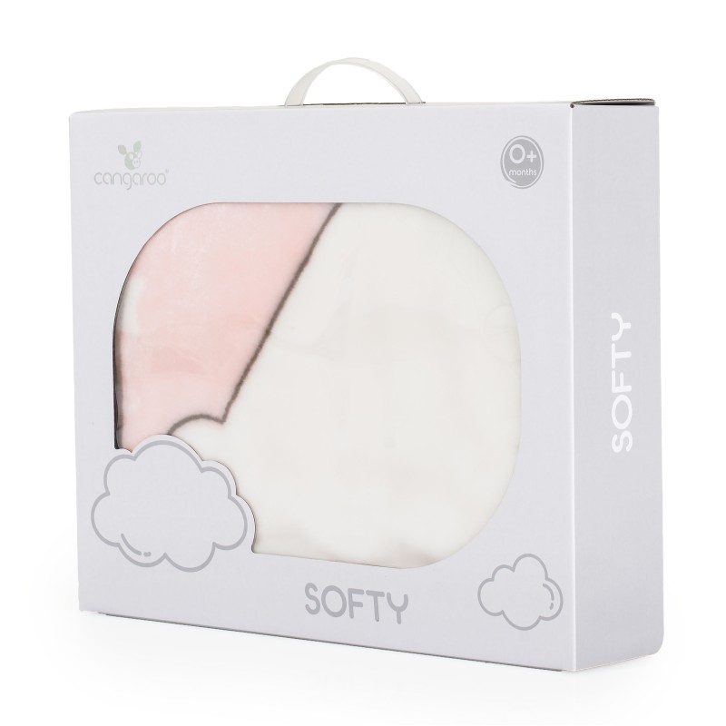 Baby blanket 80/110 Softy Sweet hugs pink
