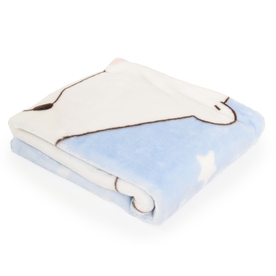 Baby blanket 80/110 Softy Sweet hugs blue