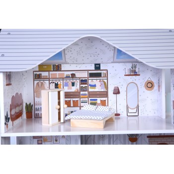Sarah Doll House(11 Furniture + 4pcs Soft Accessories) - 8301