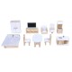 Sarah Doll House(11 Furniture + 4pcs Soft Accessories) - 8301 Sarah Doll House(11 Furniture + 4pcs Soft Accessories) - 8301