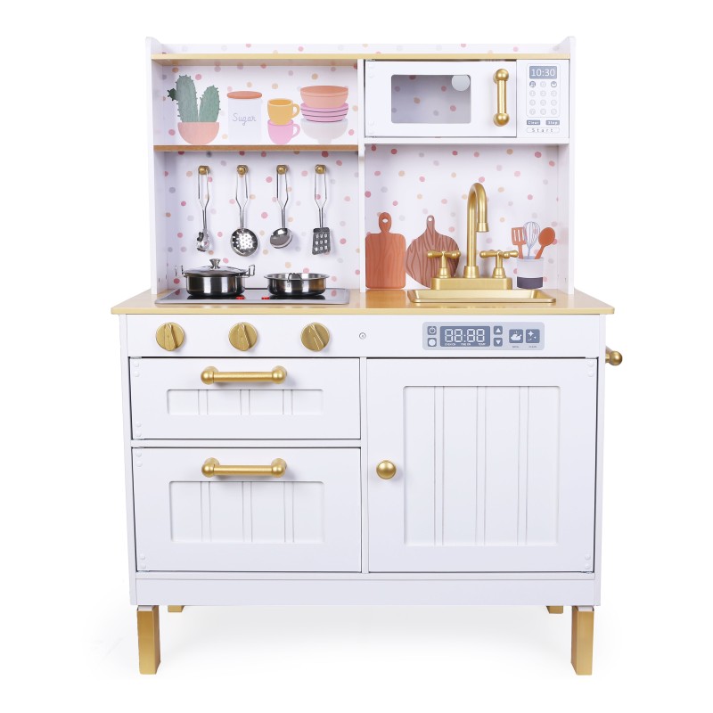 Wooden Play Kitchen (with 7 cookware) - 7275/ 7252