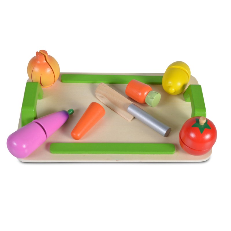 Wooden cutting vegetable set 4308