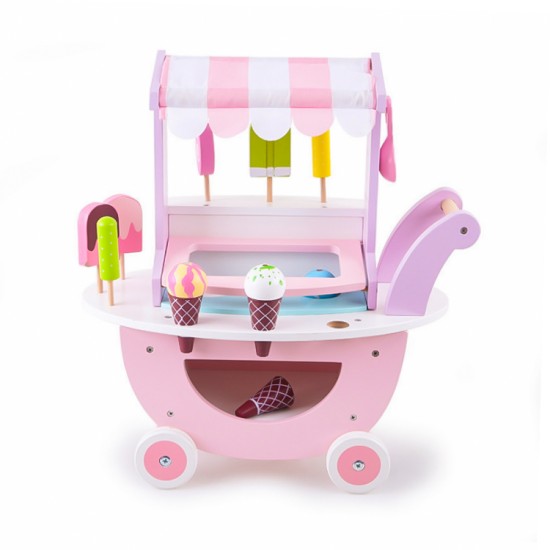 Wooden Ice Cream Cart - W10A095 Wooden Ice Cream Cart - W10A095