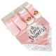 Baby set 2 pcs. bibs and 2 pcs. socks Tummy pink Baby set 2 pcs. bibs and 2 pcs. socks Tummy pink
