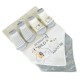 Baby set 2 pcs. bibs and 2 pcs. socks Tummy grey Baby set 2 pcs. bibs and 2 pcs. socks Tummy grey