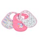 Baby Bib Kay pink 3pcs