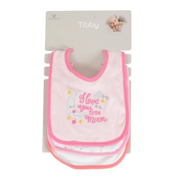 Baby Bib Tibby pink