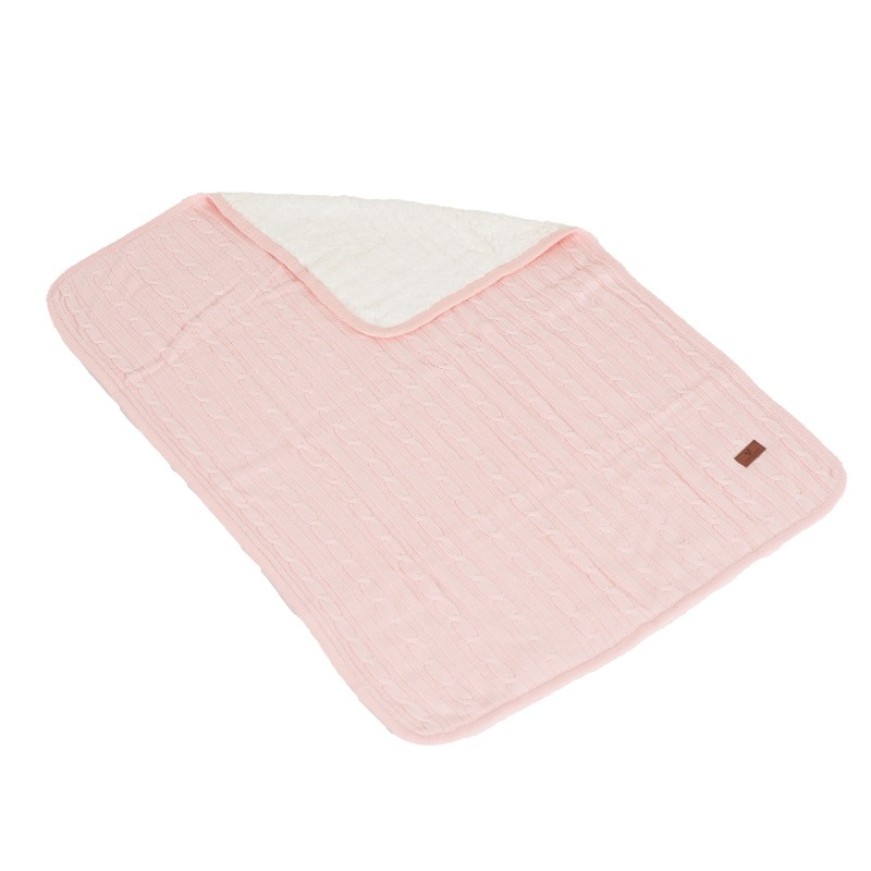 Baby blanket 75/100 cm Sherpy pink