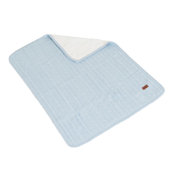 Baby blanket 75/100 cm Sherpy blue Baby blanket 75/100 cm Sherpy blue