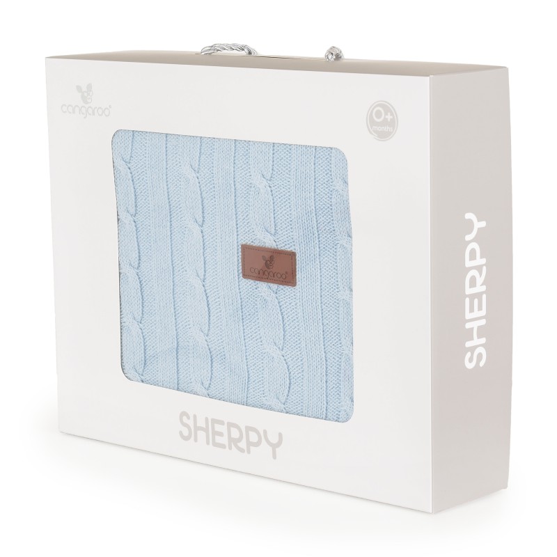 Baby blanket 75/100 cm Sherpy blue