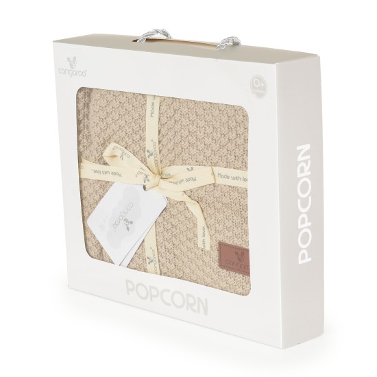Baby blanket 80x100 cm Popcorn brown Baby blanket 80x100 cm Popcorn brown