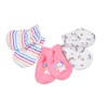 Baby mittens Kay pink 3pcs