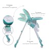 High chair Kimchi  turquoise