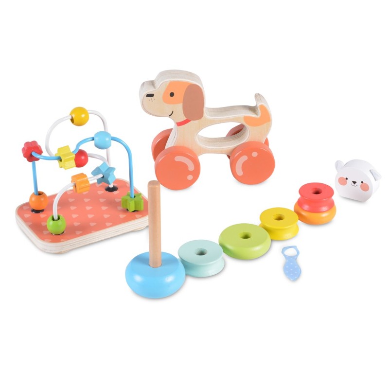 2203 Wooden toys set 9 cps
