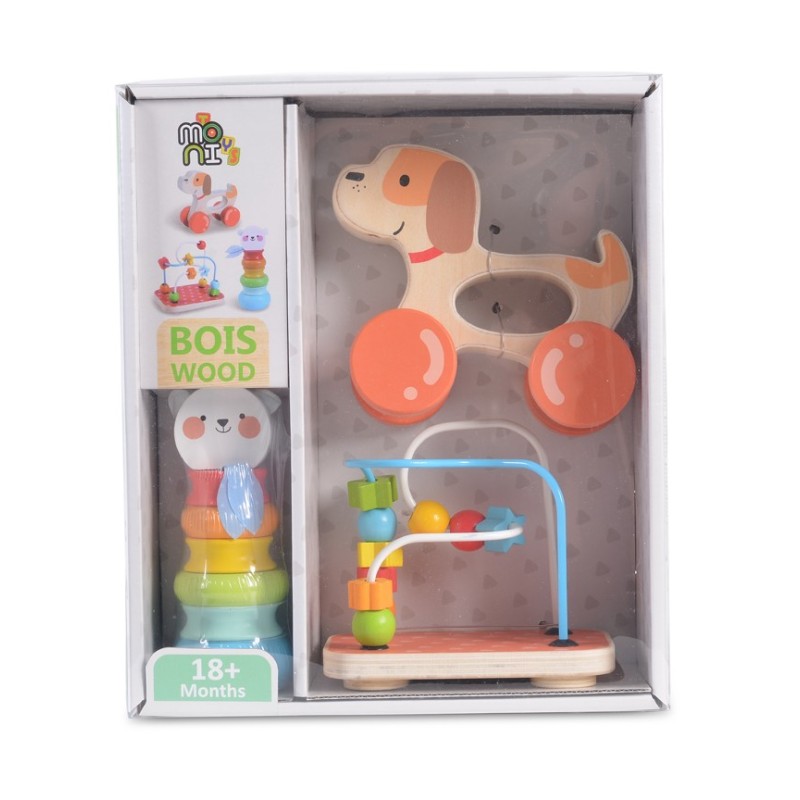 2203 Wooden toys set 9 cps