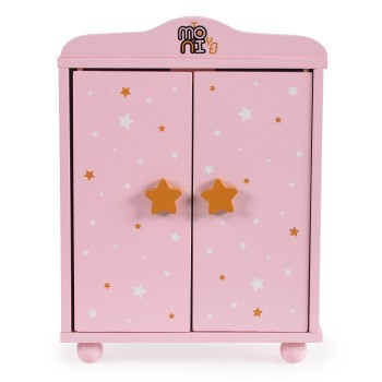 Doll Wardrobe with 3 Hangers 001