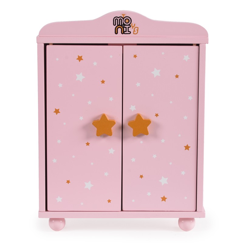 Doll Wardrobe with 3 Hangers 001