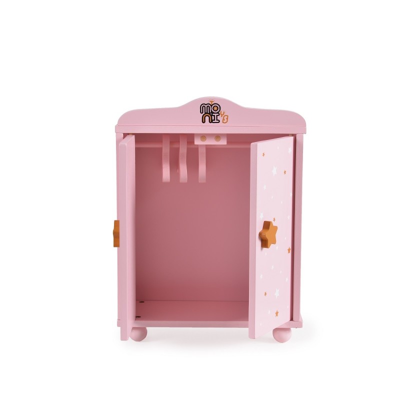 Doll Wardrobe with 3 Hangers 001